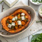 Ofenkürbis mit Feta